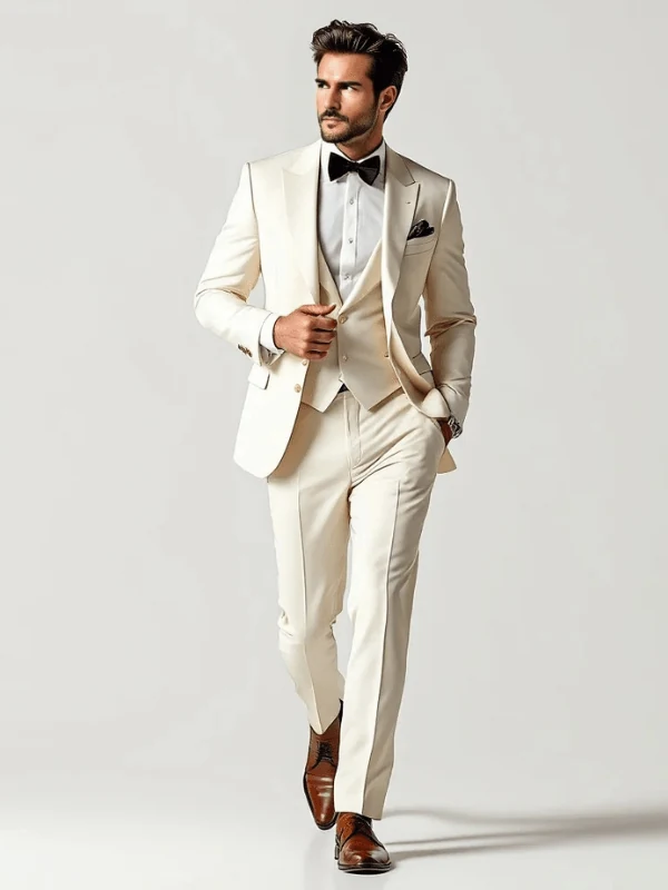 Lugano Beige Supreme — Hochzeitsanzug
