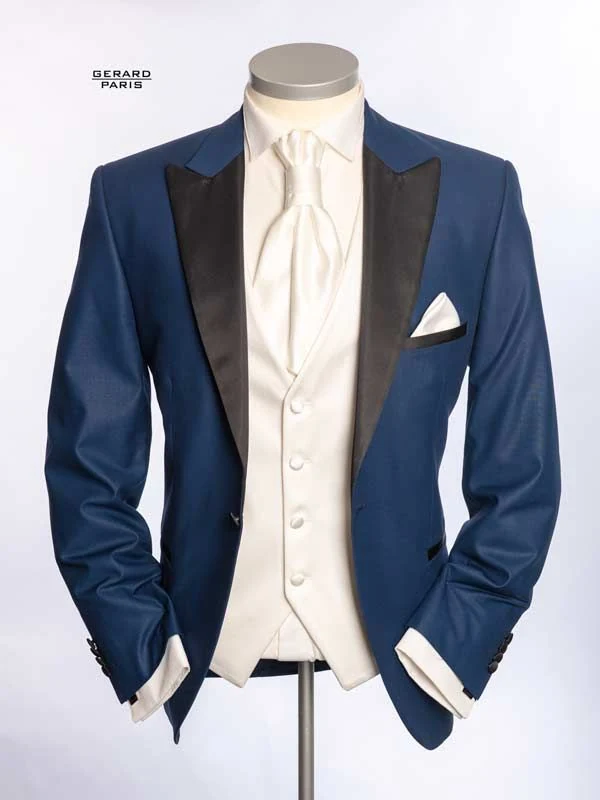 Terry Blau — Hochzeitsanzug
